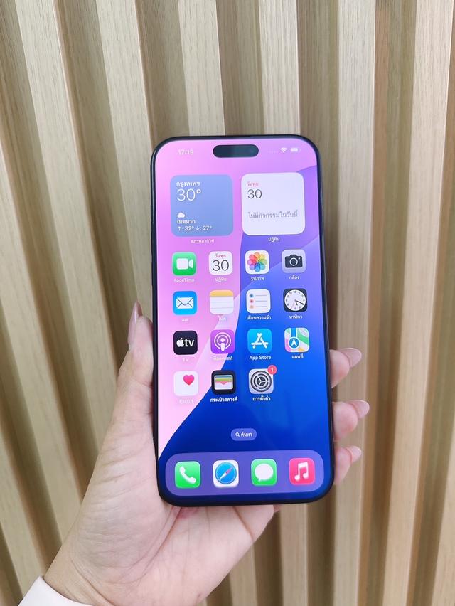 📱 iPhone16  Promax 256GB Zp   เครื่องศูนย์ไทยเดิมๆ ประกันศูนย์ถึง กค ปี69  รอบชาร์จ29 ราคา 36,900.- โทร081-9377882 11