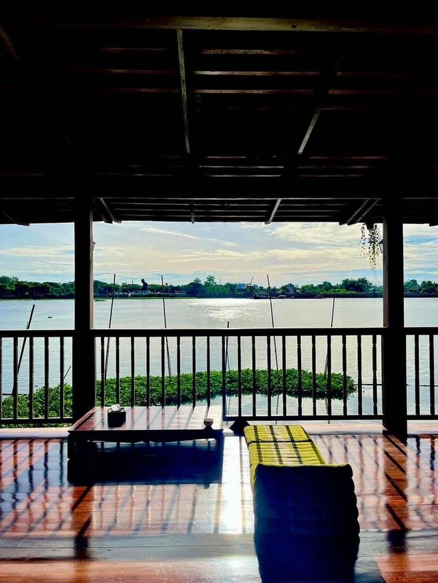 ขายบ้านพร้อมที่ดิน luxury house ติดแม่น้ำเจ้าพระยาที่ดินประมาณ 1ไร่ บ้านไม้ 2หลัง 6ห้องนอน 6ห้องน้ำ จังหวัดปทุมธานี ใกล้ บริษัทเสริมสุข 4