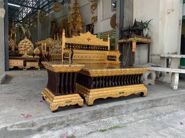 ธรรมาสน์ไม้สักแกะสลัก จัดส่งทั่วประเทศ รูปที่ 16