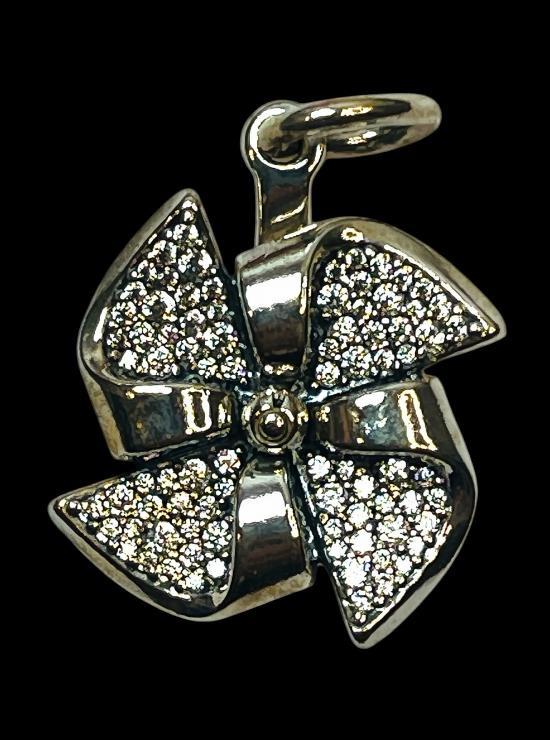 จี้ Genuine Pandora Exclusive Staff Only VERY RARE Windmill Charm HTF เงินแท้ S 925 ALE
