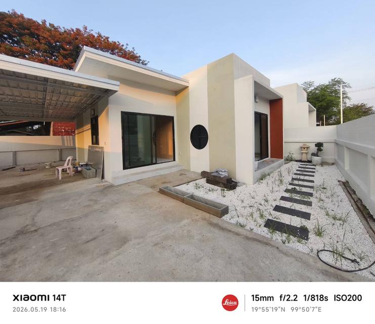 บ้านเดี่ยวสร้างใหม่พร้อมเข้าอยู่กลางเมืองเชียงรายทำเลไข่แดง 3
