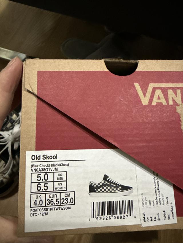 Vans Old Skool (blur check) Black/Classi ลายพิเศษ 7