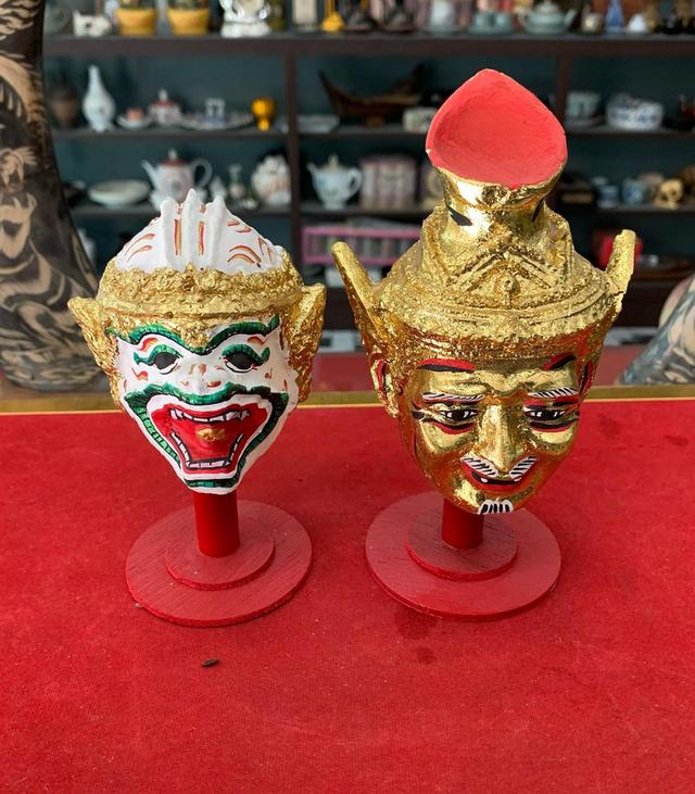 เศียนพ่อแก่ , หนุมาน งานเรซิน ขนาดกำปั้น 4