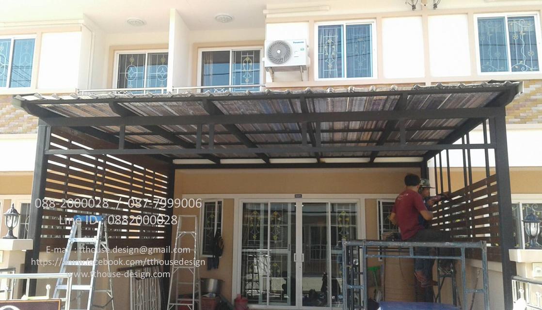 รับเหมา ต่อเติม โครงหลังคา กันสาด Line dddesign23 รูปที่ 14