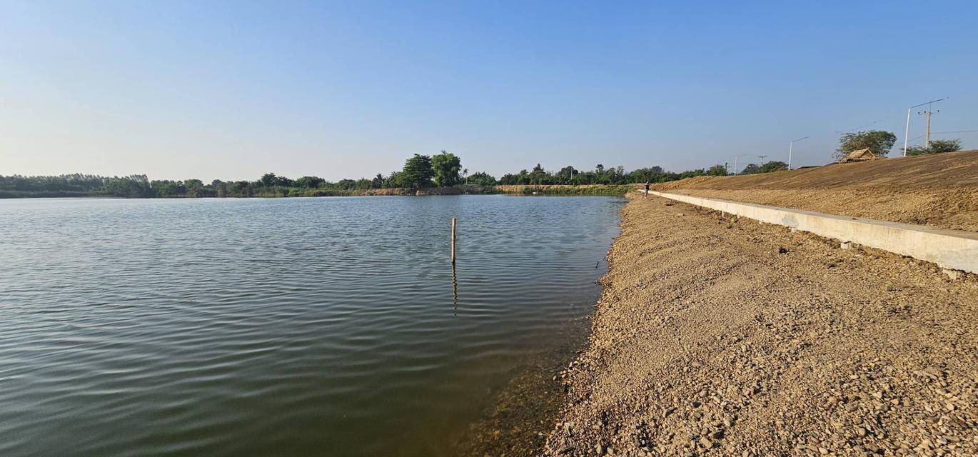 ขายที่ดินติดบึงน้ำใหญ่ บรรยากาศดีเหมือนอยู่ทะเล ใกล้กรุงเทพแค่ 1 ชม 18