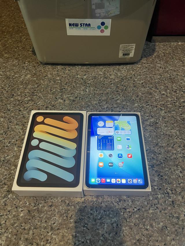 ขายiPadMini6สีหายากStar Light64กิ๊กไร้รอยมีกล่องจอสวยกริปใช้งานดีถูกๆ