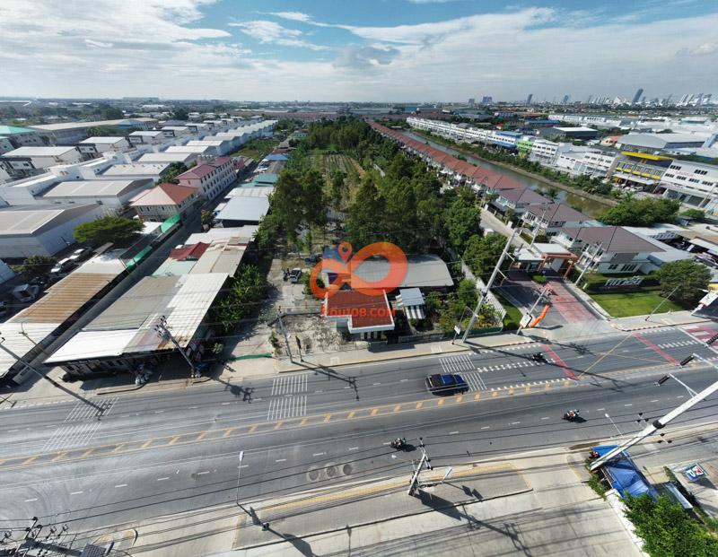 ขายที่ดินทำเลทอง ซอยกิ่งแก้ว 25/1 – ใกล้นิคมเจโม – หน้ากว้าง 47 เมตร – 13 ไร่ 2 งาน 7 วา 7