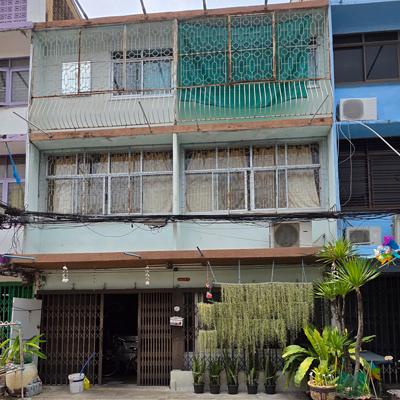 ขายตึกแถว 3 ชั้น 2 คูหา 21.4 ตร.วา เจริญกรุง109 แยก8 ถนนตก บางคอเเหลม 1