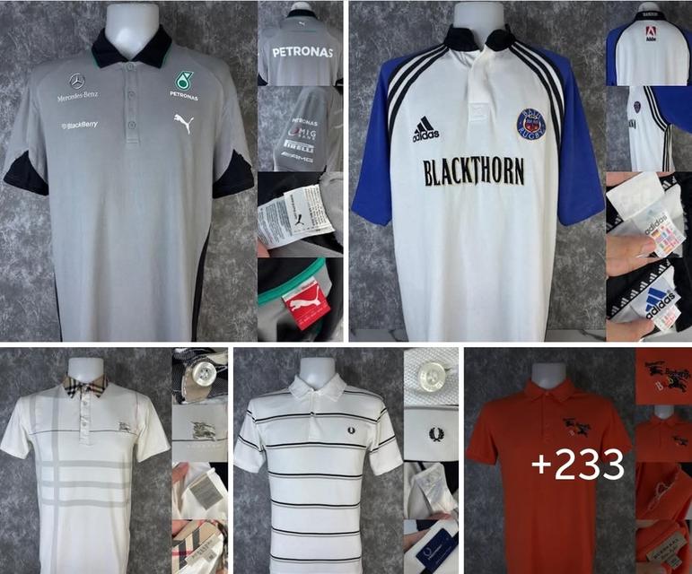 ชุดใหม่ 127 ประมูลเสื้อคอปกมือสอง ปิดประมูลวันอังคารที่ 16 กย. 2568 เวลา 21.30