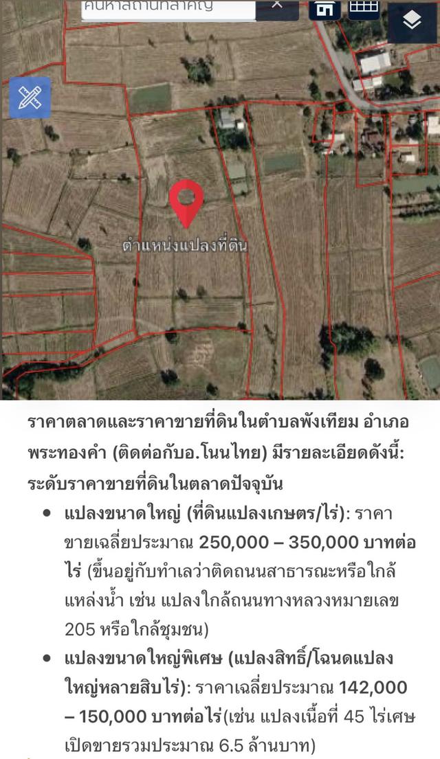 ที่ดินแปลงสวย ทรงสี่เหลี่ยมเนื้อที่ 12 ไร่ 4