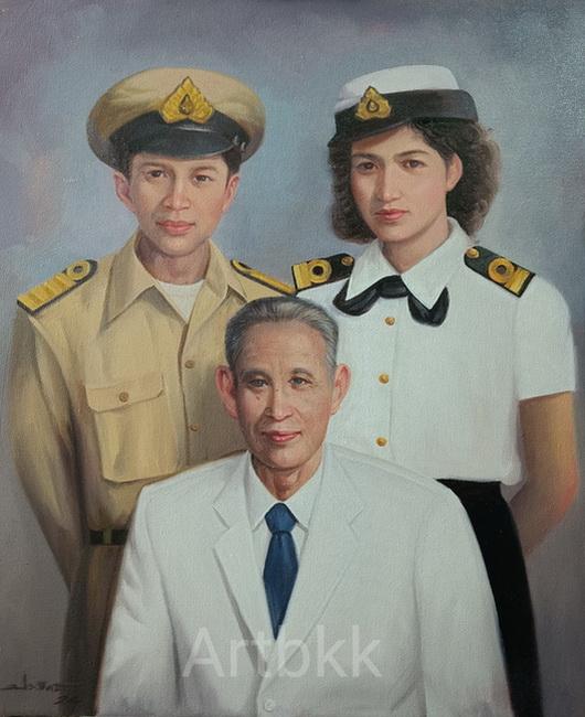 ภาพวาดบรรพบุรุษปู่ย่าตายายญาติผู้ใหญ่ที่เคารพรัก