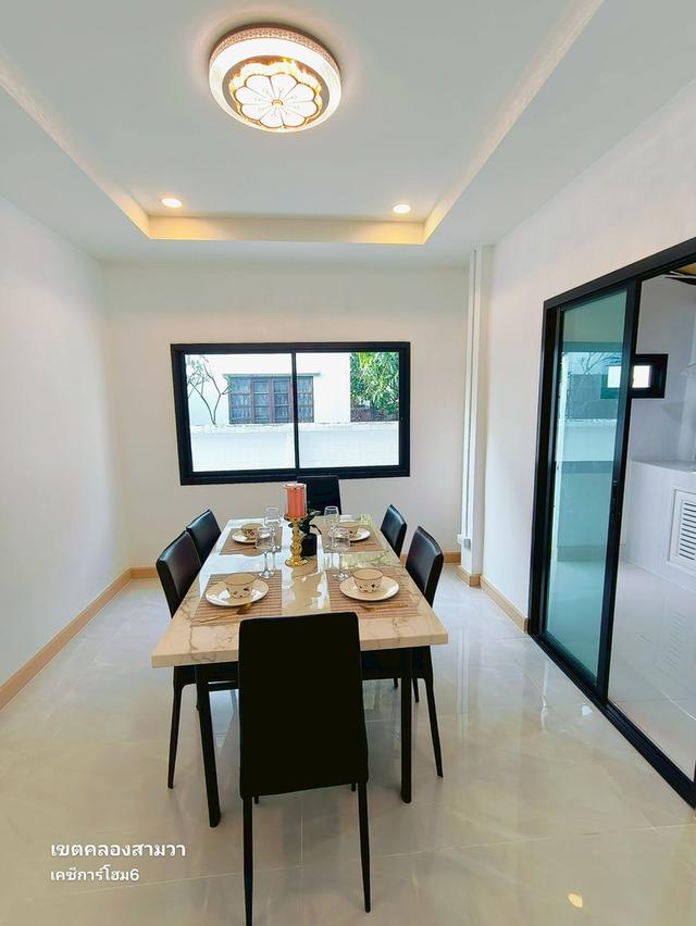 บ้านเดี่ยวมีนบุรี  คลองสามวา  นิมิตใหม่  หมู่บ้านเคซีการ์เด้นโฮม 6 บ้าน 4 ห้องนอน มีห้องนอนชั้นล่าง นัดชมบ้าน 085-318-6868 คุณวา 20