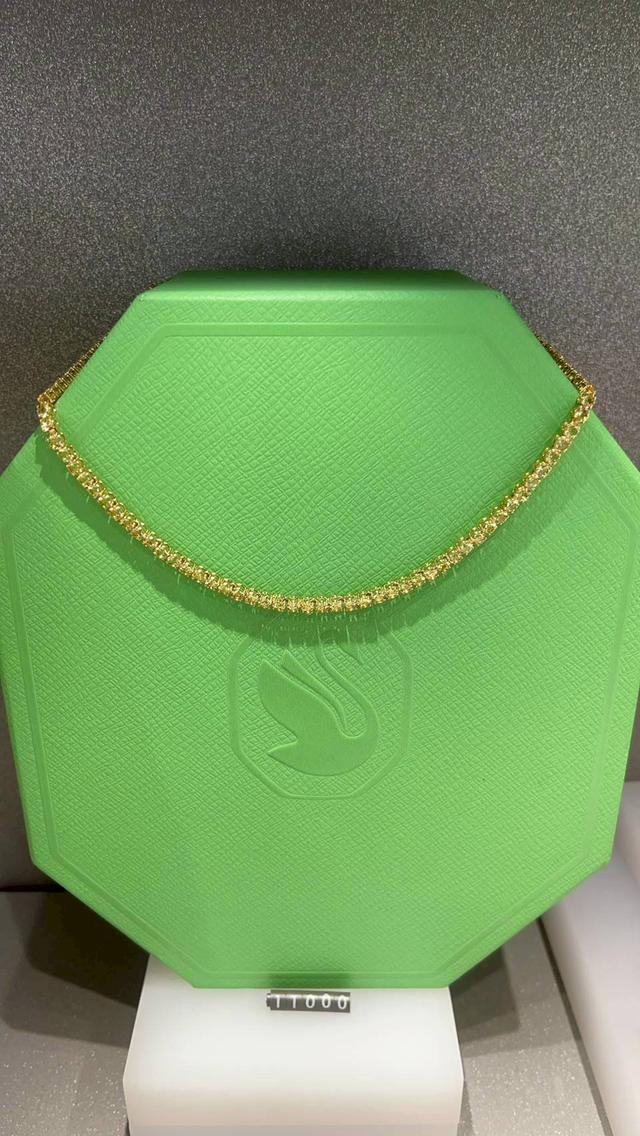 สร้อยคอ swarovski ของแท้ สีเหลืองอร่ามสวยงาม