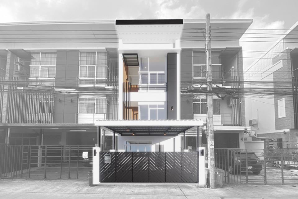 ให้เช่า ทาวน์โฮม Onyx Home นาคนิวาส 48 4 นอน 5 น้ำ 3 ชั้น 24.9 ตรว. 206 ตร.ม. 1