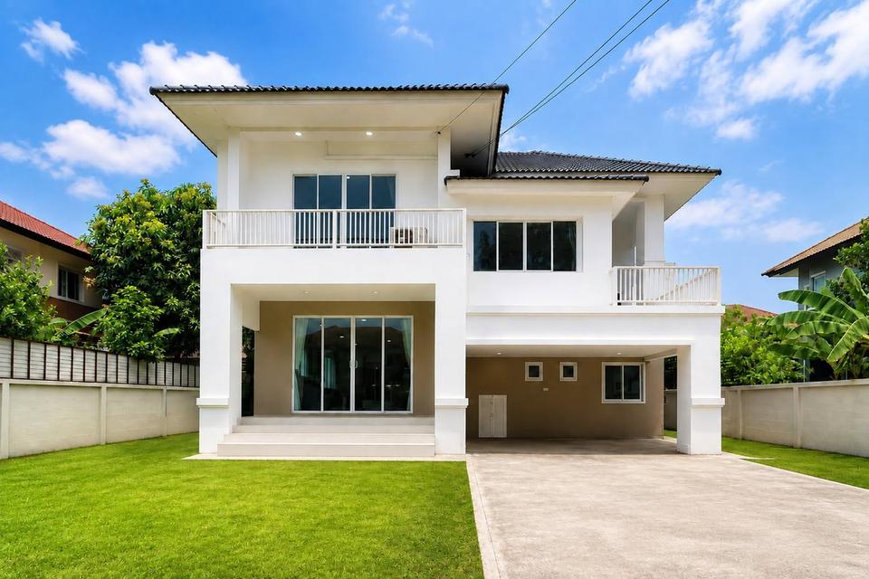 เช่าบ้านเดี่ยว วัชรพล  บ้านใหญ่ 122 ตร.ว. 4ห้องนอน 3ห้องน้ำ 1
