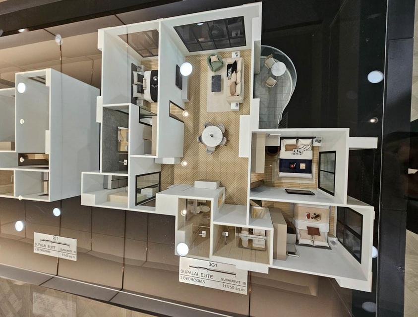 Condo Supalai Elite Sukhumvit 39 ห้อง 3G1 ชั้น6 ห้องมุม 113.5 ตร.ม 3 นอน 3 น้ำ ​Rare Item Room 3