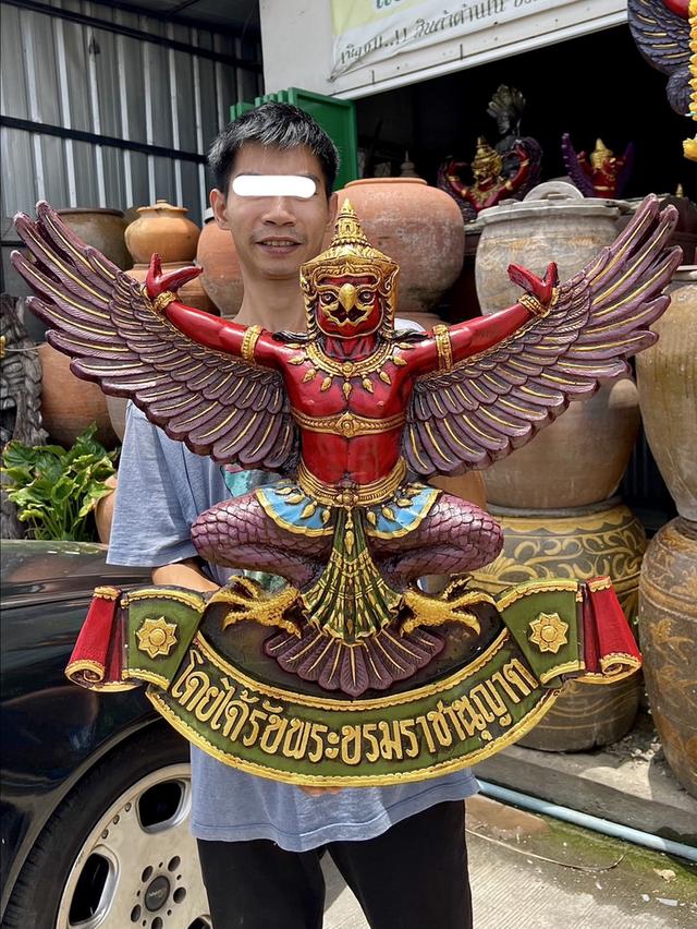 พญาครุฑ ขนาด70ซม ครุฑธนาคารเก่า แขวนผนัง 2