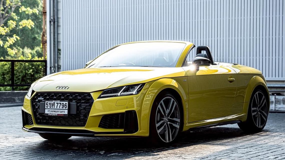 Audi TT Roadster S-Line Final Icon Black Edition 2023 สีเหลือง รถสวยไมล์น้อยมาก ตัวพิเศษ