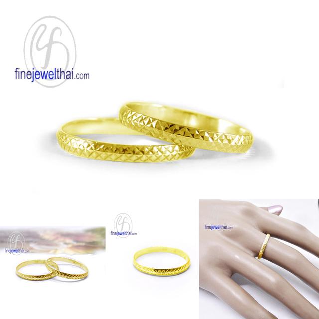 Finejewelthai แหวนคู่รักสำหรับคนรุ่นใหม่ ดีไซน์มินิมอล มีเอกลักษณ์ RC123900 5
