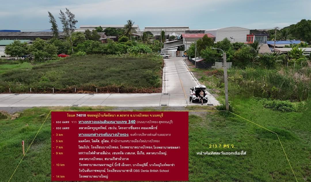 ขายที่ดินบางบัวทอง นนทบุรี 1