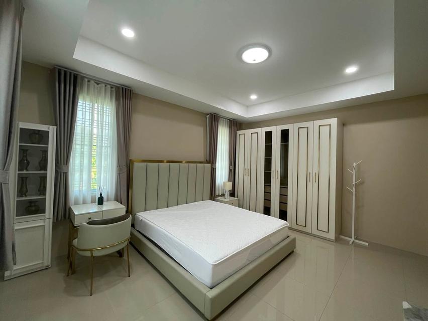 U1469 ให้เช่าบ้านเดี่ยว 2 ชั้น บ้านสวนเนรมิตร วัชรพล เพิ่มสิน ที่ดิน 1 ไร่ พร้อมสระว่ายน้ำในตัวบ้าน บ้านพร้อมเฟอร์ 8