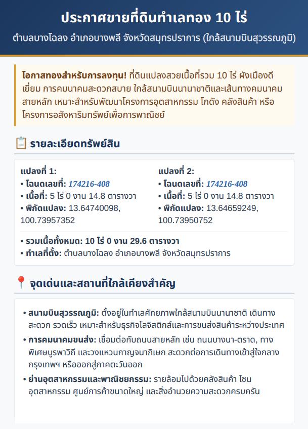 ขายที่ดิน ทำเลทอง 10 ไร่ 9