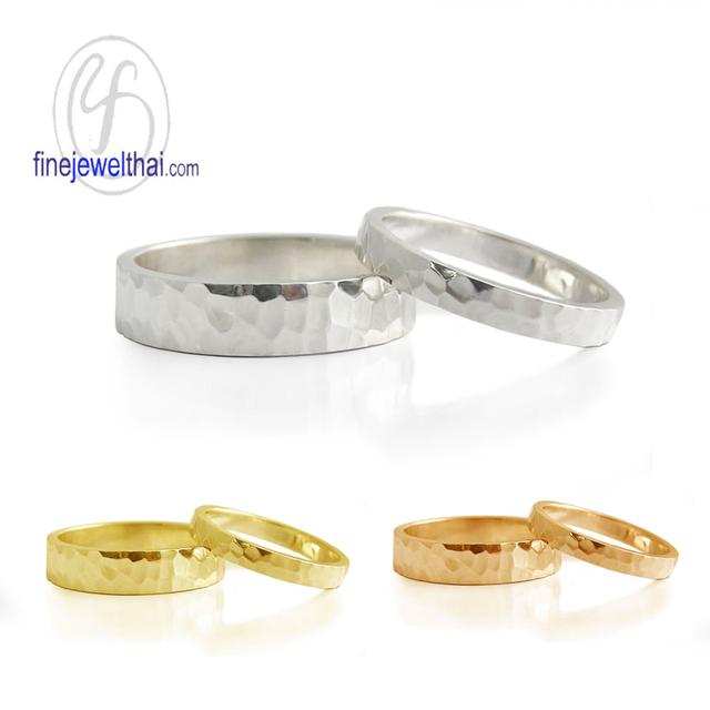 Finejejewelthai แหวนคู่รัก แหวนเกลี้ยง แหวนแต่งงาน RC1005_6400h