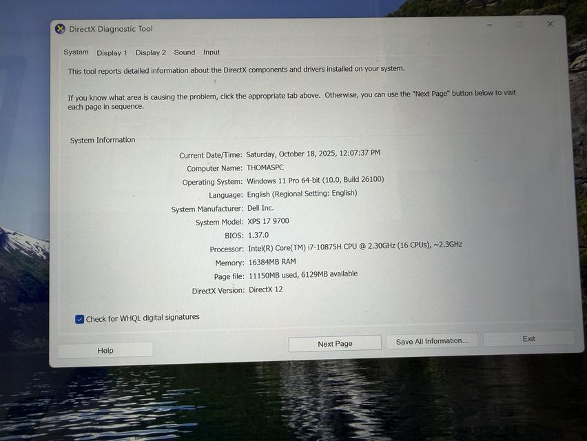 Dell XPS 9700 17“ i7 | RTX 2060 6GB | 16GB RAM | 512GB SSD รูปที่ 9