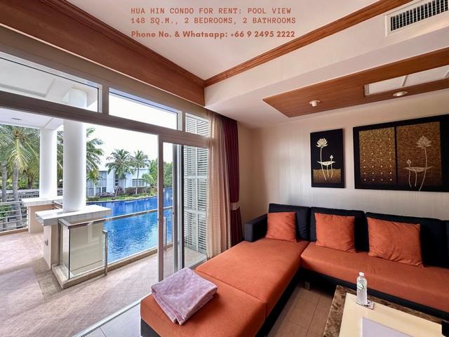 ให้เช่าคอนโดใกล้ทะเล หัวหินบลูลากูน ห้องใหญ่ 148 ตร.ม. วิวสระ Condo Hua Hin Blue Lagoon near beach for rent 2