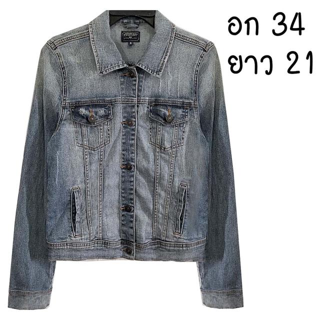ยีนส์ยืด ฟอกสวยมาก ขูดขาด ๆ เท่ ๆ ช ญ ใส่ได้ มีกระเป๋าอก+ข้าง ผ้านุ่มใส่สบาย