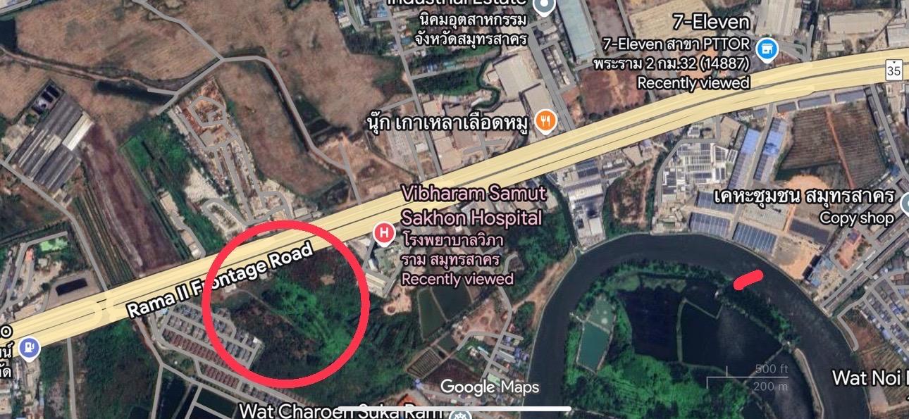 ที่ดินติดถนนพระราม2 2
