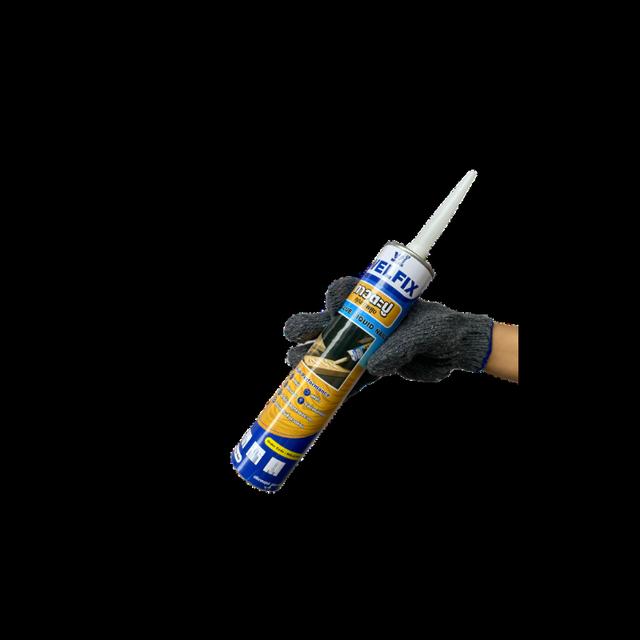 กาวตะปู กาวพลังตะปู WELFIX หลอด 300 มล. สีเบจ ใช้แทนตะปู กาวติดผนัง  กาวตะปูติดบัว กาวติดกระเบื้อง 8