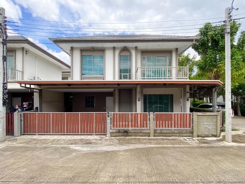 🏡 ขายบ้านแฝด 2 ชั้น แปลงมุม 35.6 ตร.ว. ม.เสนา วิลล่า วงแหวน-บางบัวทอง — 4 นอน 3 น้ำ ต่อเติมครัวพร้อมใช้งาน เพียง 3.7 ล้านบาท! 1