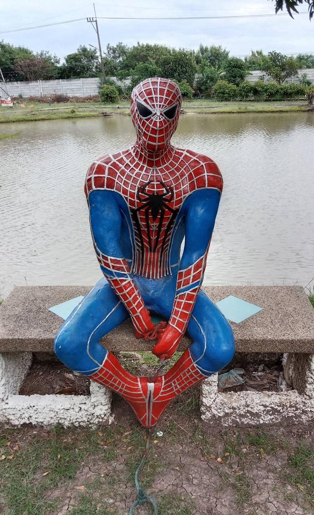 496.หุ่นซูเปอร์ฮีโร่สไปเดอร์แมน สำหรับตกแต่งบ้าน ร้านค้า ร้านอาหาร