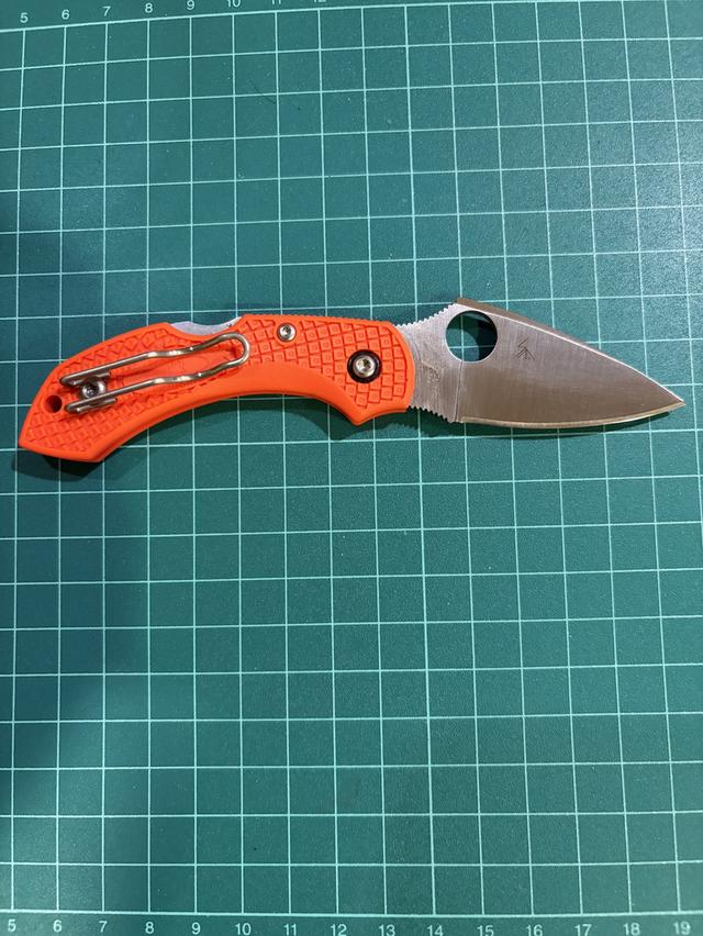 มีด Spyderco Dragonfly 2 VG10 Plain Blade, Orange FRN