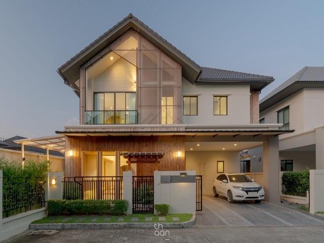 ขายบ้านเดี่ยวหรู 61.3 ตรว. Bangkok Boulevard บางนา-ศรีนครินทร์ Built-in จัดเต็ม แต่งสวยสไตล์ญี่ปุ่น พร้อมเข้าอยู่ แปลงมุ 1