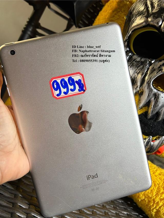 IPad mini 16GB wifi เครื่องแท้ เดิมๆ สภาพสวยแบตดี ไม่ติดไอคาว ใช้งานปกติ พร้อมใช้งาน