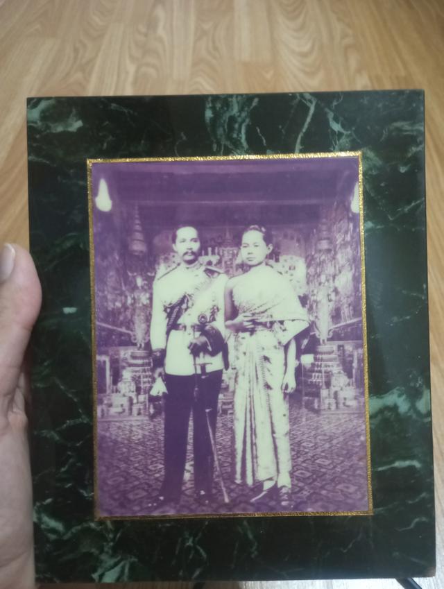 กรอบรูปรัชกาลร.5กับสมเด็จพระนางเจ้าสุนันทาราชเทวี