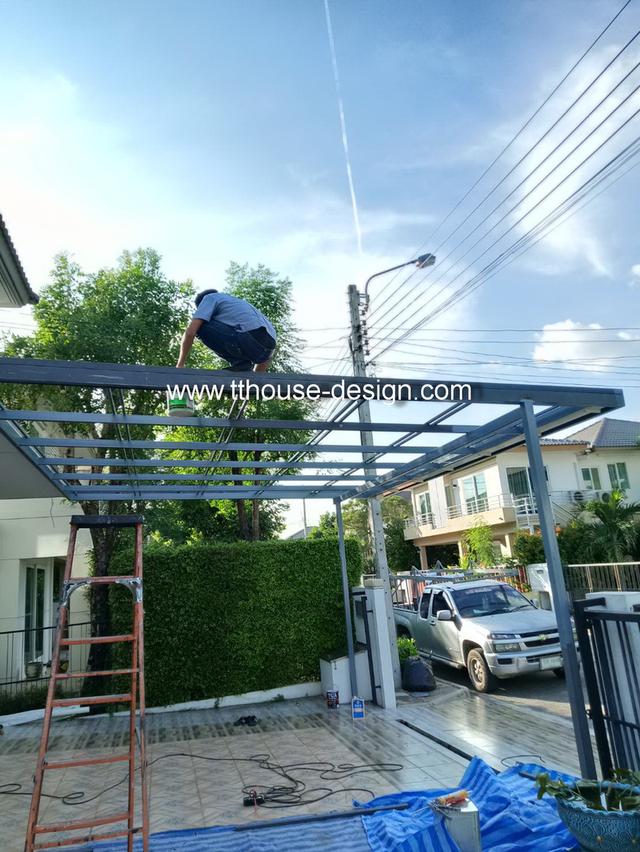 รับเหมา ต่อเติม โครงหลังคา กันสาด ห้องครัว เทพื้นปูกระเบื้อง 0950920028 4