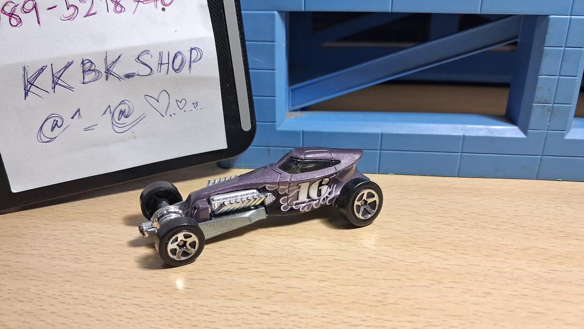โมเดลรถเหล็ก Hot Wheels 1997 First Editions Sweet 16 Flames Purple 5sp Wheels 1:64 สีม่วง ของสะสม มือสองสภาพดี