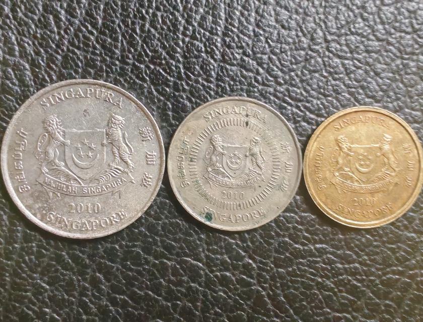 เหรียญ​สิงคโปร์​ปี1987, 2010,ปีละ3เหรียญ​ รูปที่ 3