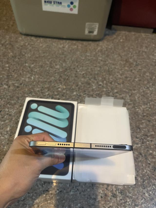 ขายiPadMini6สีSpace Black256กิ๊กWifi Celluer ใส่ซิมได้ตัวTopสุดยกกล่องไร้รอยตกใช้งานดีถูกๆ