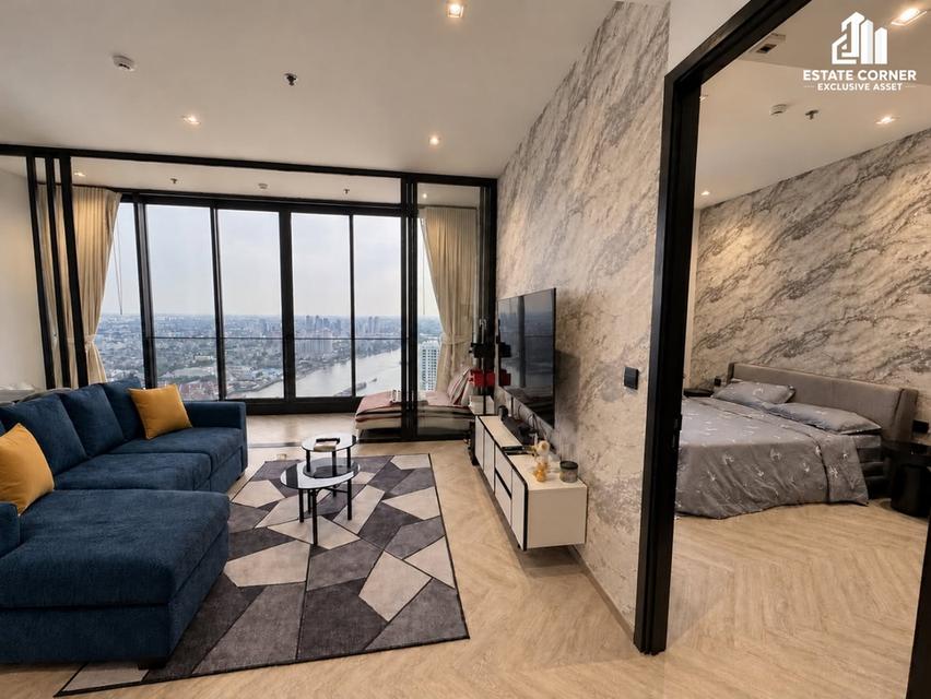 ขายคอนโด Chapter Charoennakorn - Riverside ชั้น 42 วิวโค้งแม่น้ำเจ้าพระยา | 2 ห้องนอน 79 ตร.ม. แต่งครบพร้อมอยู่! 5