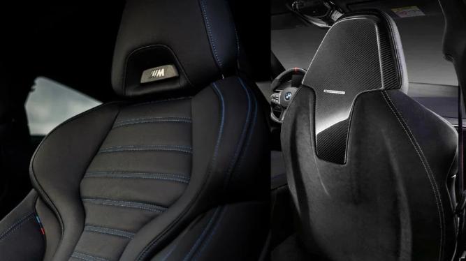 เบาะ M Performance Seat backs alcantara and gloss carbon fiber