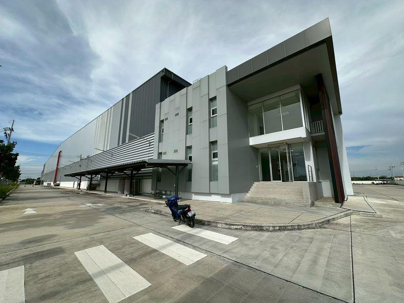 ให้เช่าโรงงาน-คลังสินค้า 3,900 ตรม. ถนนบางนา-ตราด บางปะกง จังหวัดฉะเชิงเทรา  🟪 #ผังสีม่วงลาย  0839015417 กวาง 20