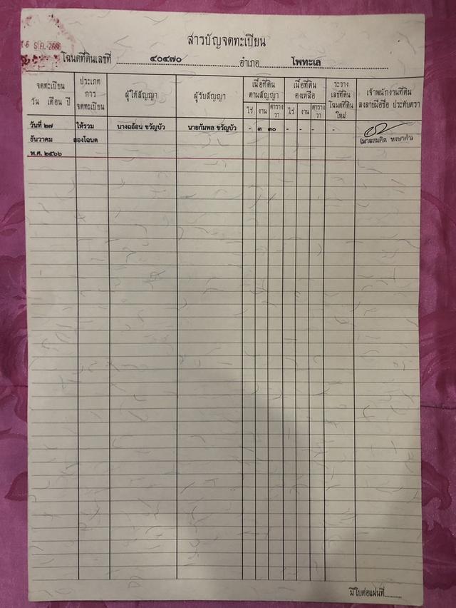 ขายที่ดินเปล่า 3 งาน 3ตรว 3