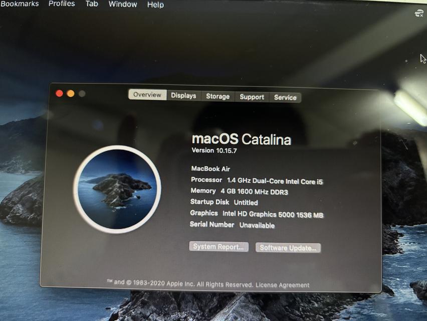 MacBook core i3  5