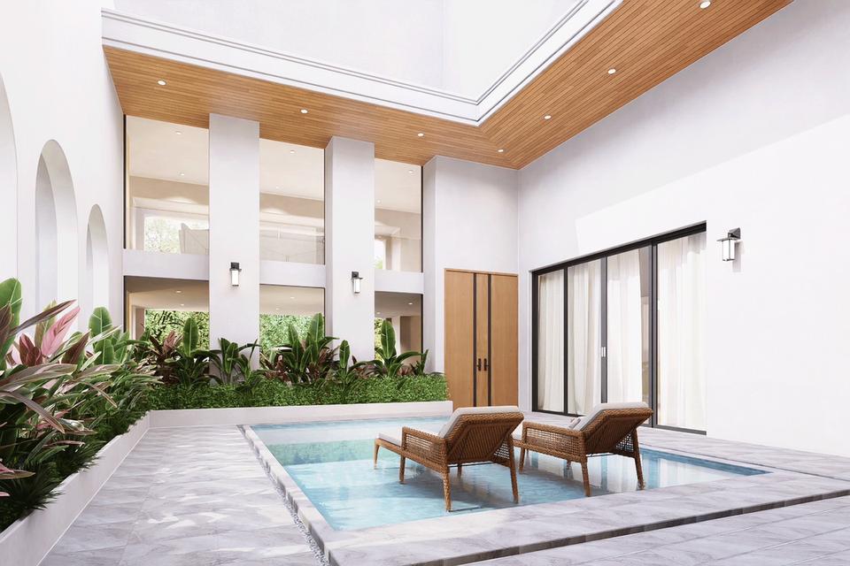 The luxury pool villa 3 styles choose a very lifestyle like your dream house, with the prime location surrounded by landmark Pattaya 4
