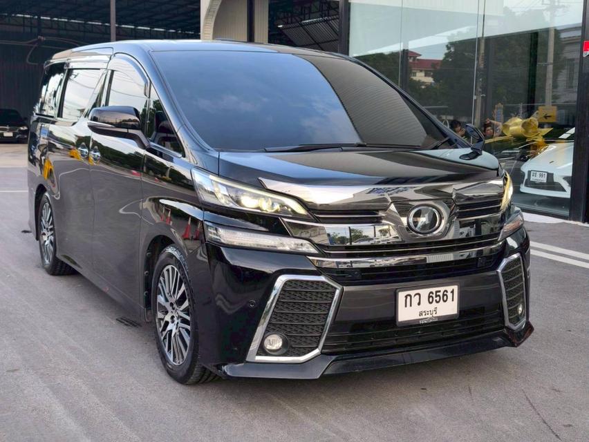 รหัสรถ KPV6561 2015 TOYOTA VELLFIRE 2.5 ZG TOP สุด สีดำ