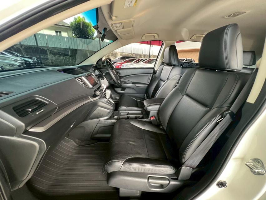 ปี 2015 HONDA CRV, 2.0 E (i-VTEC)โฉม ปี12-17 สีขาว เกียร์ออโต้ เครื่องเบนซิน 7